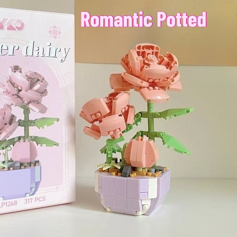 Bonsai Garden Lego - Mini Zestawy Klocków do Budowania Kwiatów