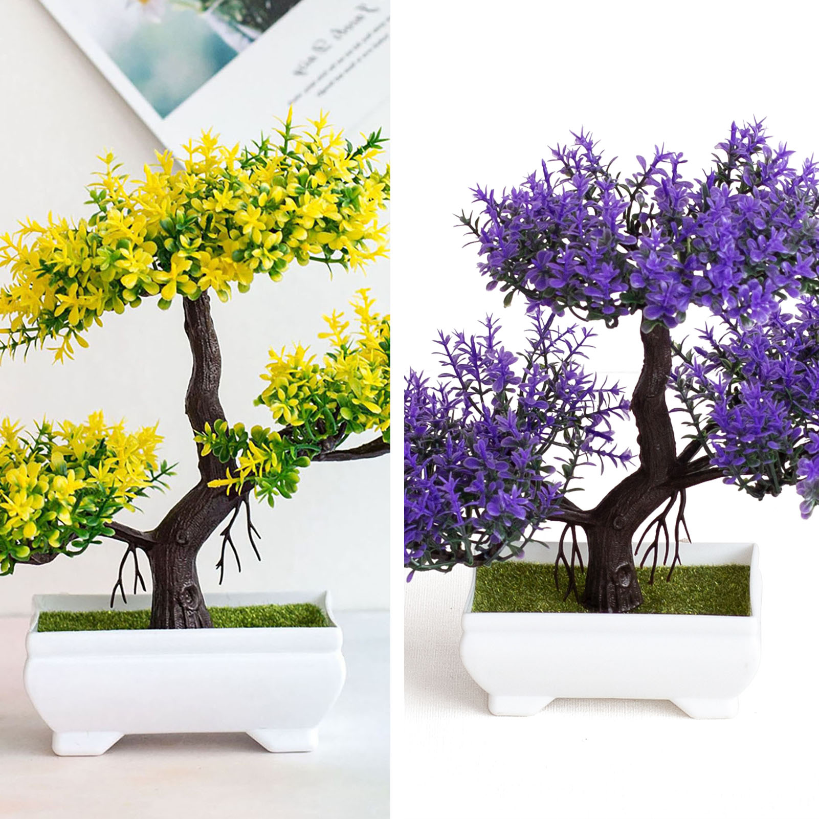 Bonsai Tree Zen Garden - Sztuczne rośliny dekoracyjne w doniczkach, bonsai,
