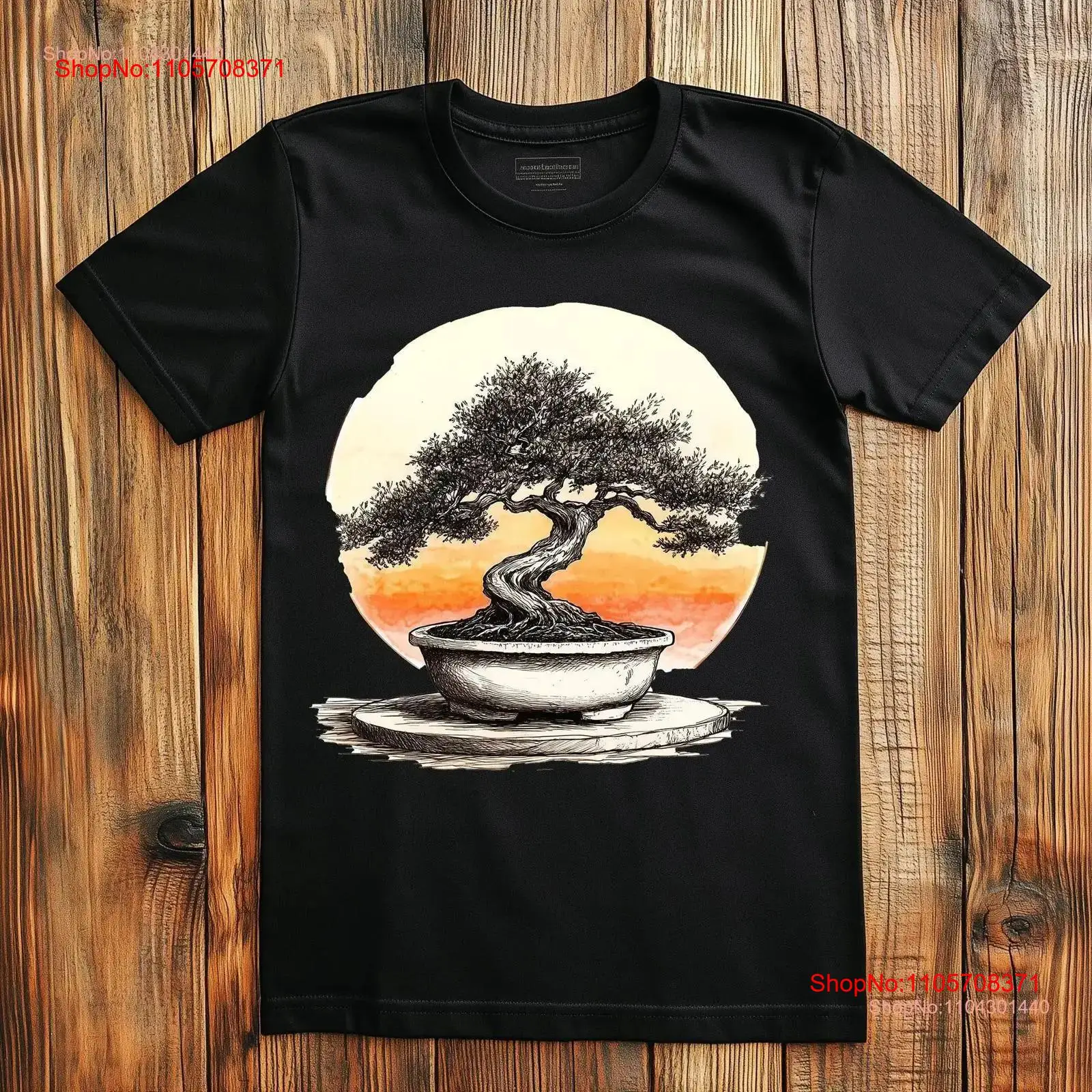 Bonsai Tree Zen Garden - Japońska koszulka z motywem bonsai, sztuka