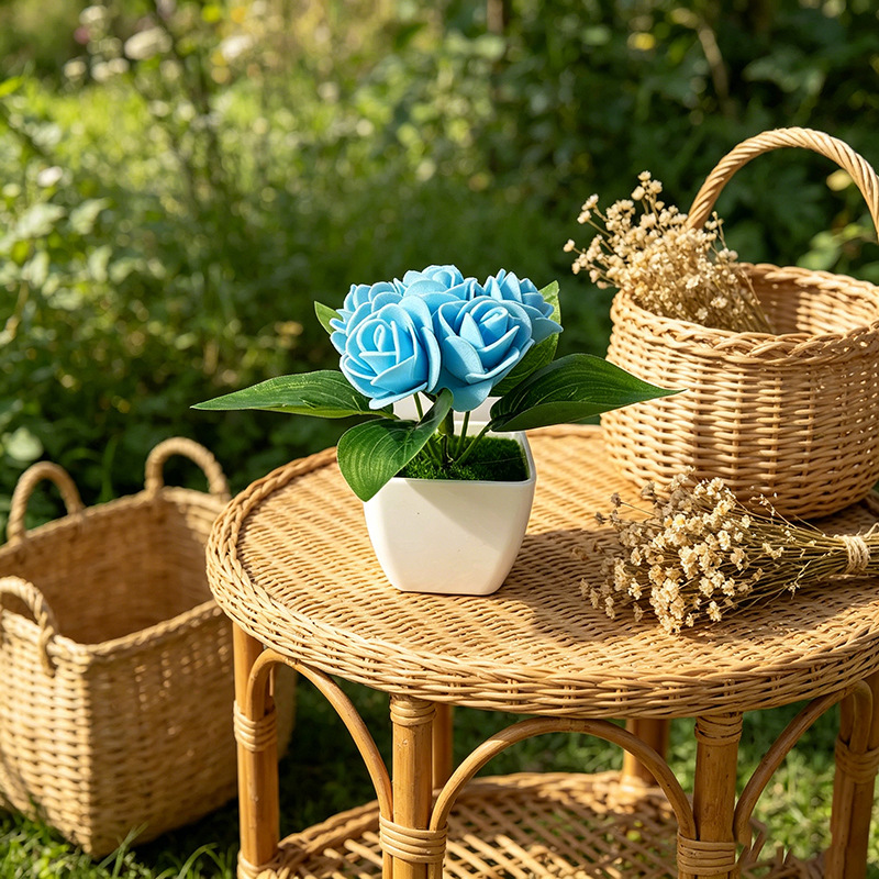 4 sztuki sztucznych róż, imita – Bonsai Garden Shop recenzja i cena