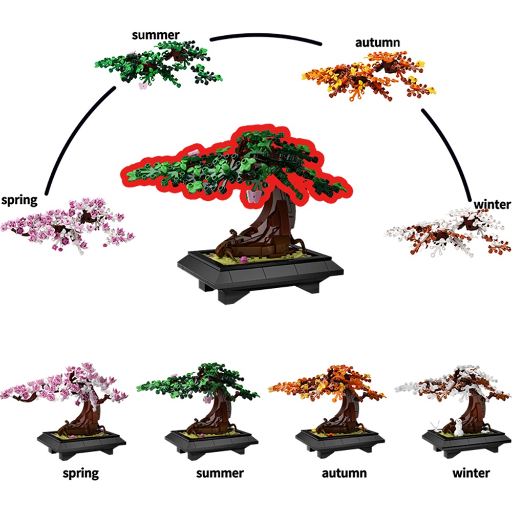 MOC Four Seasons Bonsai Tree B – Bonsai Garden Lego recenzja i cena