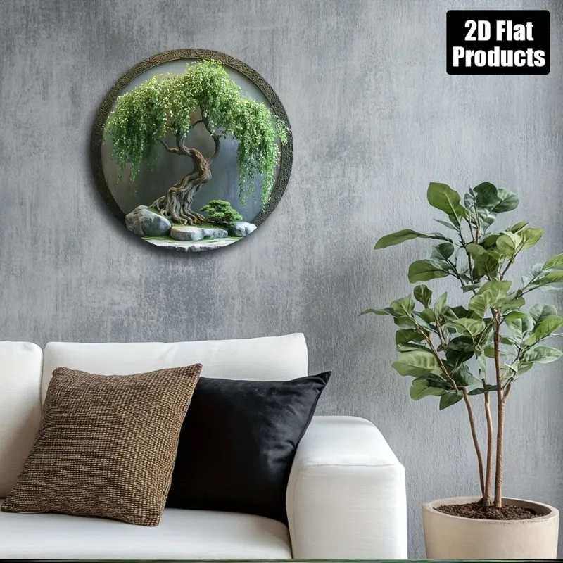Antyczna Tabliczka z Metalu z  – Bonsai Tree Zen Garden recenzja i cena